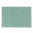 thumbnail image 1 of Yellow and Blue Cutting Board, Doodle Night Sky with Pastel Crescent Moon and Stars Sleeping, Decorative Tempered Glass Cutting and Serving Board, Small Size, Pale Blue and Yellow, by Ambesonne, 1 of 1