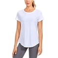 thumbnail image 1 of Remera CRZ YOGA de Algodón Pima Suelta Casual Blanca M, 1 of 8