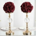 thumbnail image 2 of Efavormart 2 Pack | 7" Burgundy Flower Ball Silk Rose Pomander Kissing Ball, 2 of 11