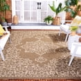 thumbnail image 2 of SAFAVIEH Courtyard Clodagh Medallion Indoor/Outdoor Area Rug, Brown/Beige, 8' x 11', 2 of 6
