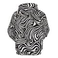 thumbnail image 6 of POBUDS Hoodie, Regular Fit Sporty Pullover Hooded Sweatshirt for Men Women Zebra Pattern XL, 6 of 6