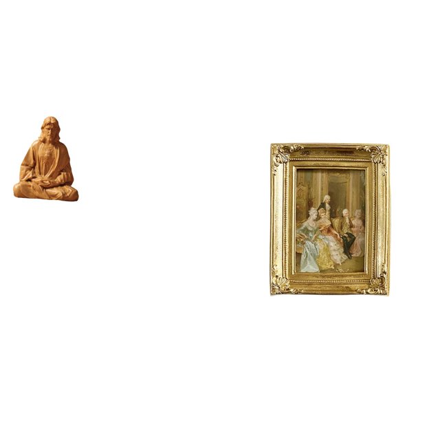 Estatua del Corazón de Jesús, figura de resina, obra de arte católica, marco de fotos, soporte de exhibición hecho a mano, adecuado para la me