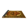 thumbnail image 2 of Ahgly Company Indoor Round Persian Yellow Traditional Area Rugs, 6' Round, 2 of 4