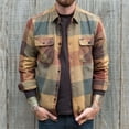 thumbnail image 2 of Man Plaid Shirt Casual Comfortable Fashionable Colorful Breathable Long Sleeve Shirt for Working Dating Colorful XXL, 2 of 4