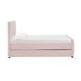 thumbnail image 4 of TOV Furniture Angela Lit Gigogne en Velours Rose Pâle, Format Simple, 4 of 7