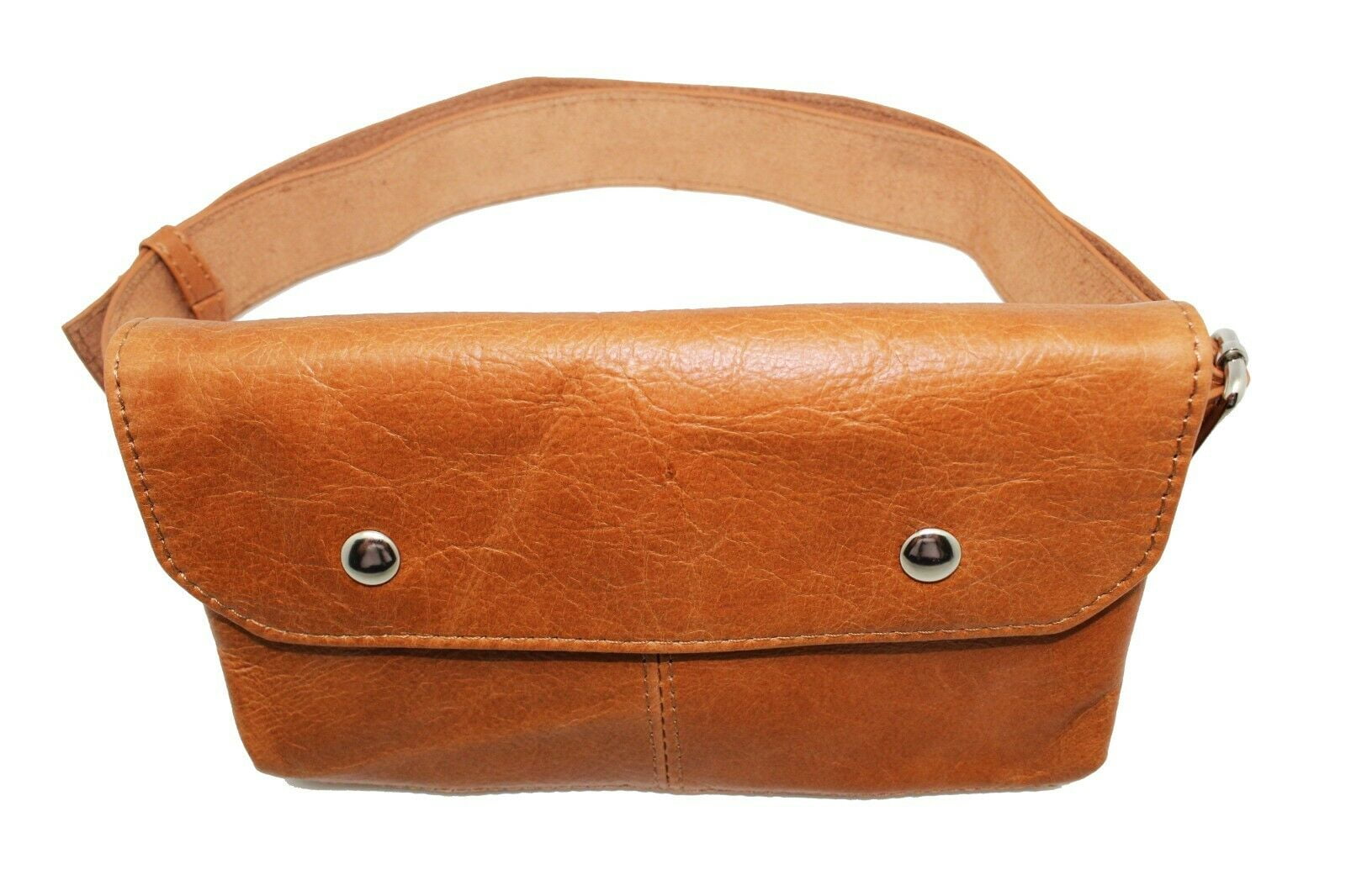 brown leather fanny pack