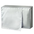 thumbnail image 1 of Laklulu - Cubierta para unidad de aire acondicionado de ventana exterior, ventilación de malla abierta, mantiene la suciedad y el polvo afuera en la temporada baja (plateada, varios tamaños), 1 of 6
