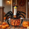 thumbnail image 6 of Halloween Porch Goose Outfit Pumpkin Dress with Witch Hat, Goose Costume for 17 Inch Statue, Outdoor Lawn Decor Yard Garden Display, 6 of 7