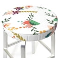 thumbnail image 6 of Goofa Pretty Floral With Leaves Printed Stool Covers Round, Waterproof Round Bar Stool Covers Anti-Slip Round Bar Stool Seat Cover with Elastic Bands Durable -13 inch, 6 of 7