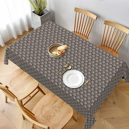 

Tablecloth Geometric Architectural Patterns Table Cloth For Rectangle Tables Waterproof Resistant Picnic Table Covers For Kitchen Dining/Party(60x90in)