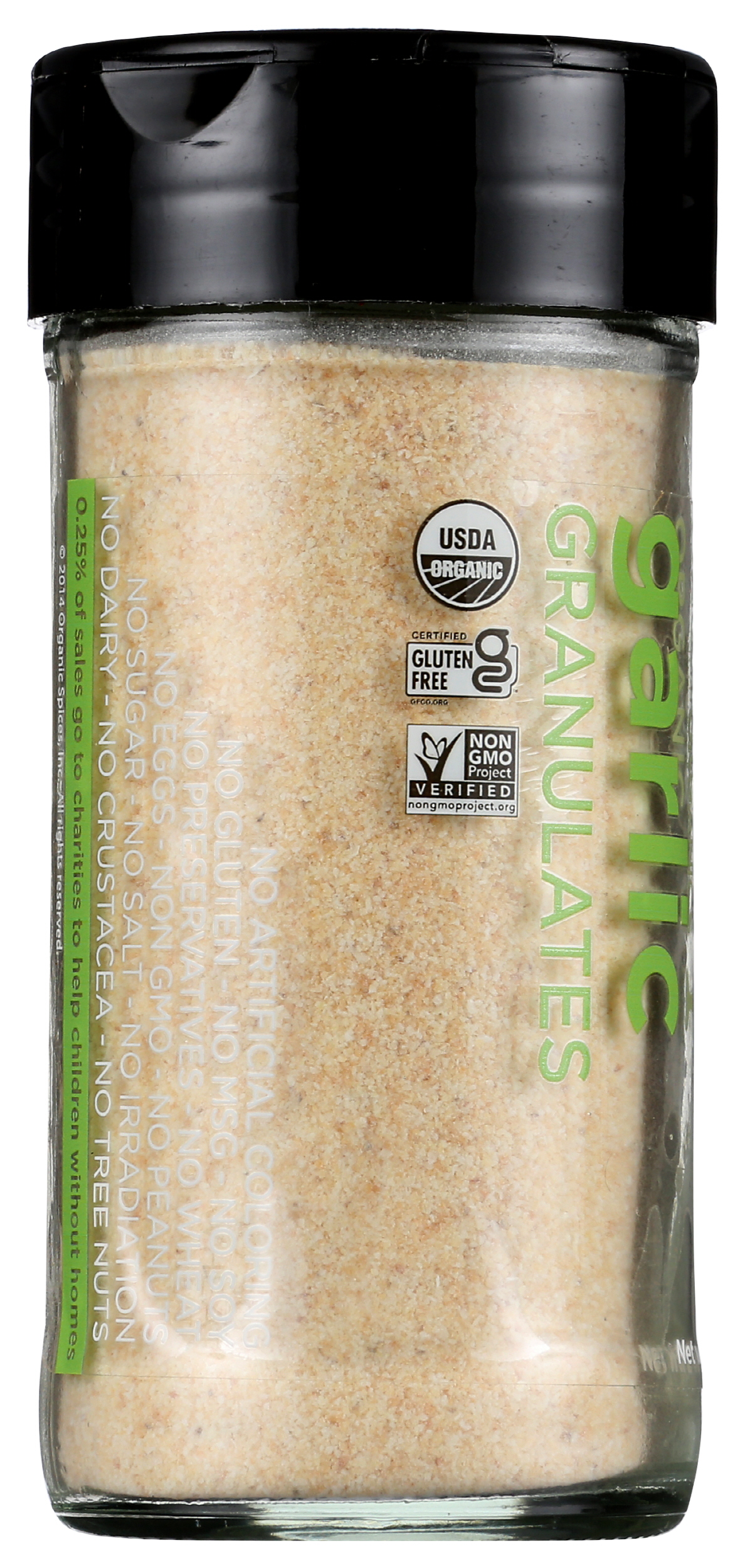 (Pack of 3), Spicely Organics Organic Garlic Granulates, 2 oz