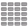 thumbnail image 1 of Unique Bargains Gray Tri-Glide Slide Buckles Webbing Strap Fastener (100 Pack), 1 of 5