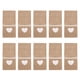 thumbnail image 1 of Porta Cubiertos de Encaje de Yute Bling Bling 10 Piezas Bolsa de Bolsillo para Tenedor de Cuchillo de Arpillera forma de Corazón, 1 of 6