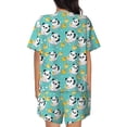 thumbnail image 6 of Rateoe Panda Bathing In The Bath Pattern Women's Short-Sleeved Pajama Set - 2 Piece Soft and Lightweight Sleepwear Set-3X-Large, 6 of 7