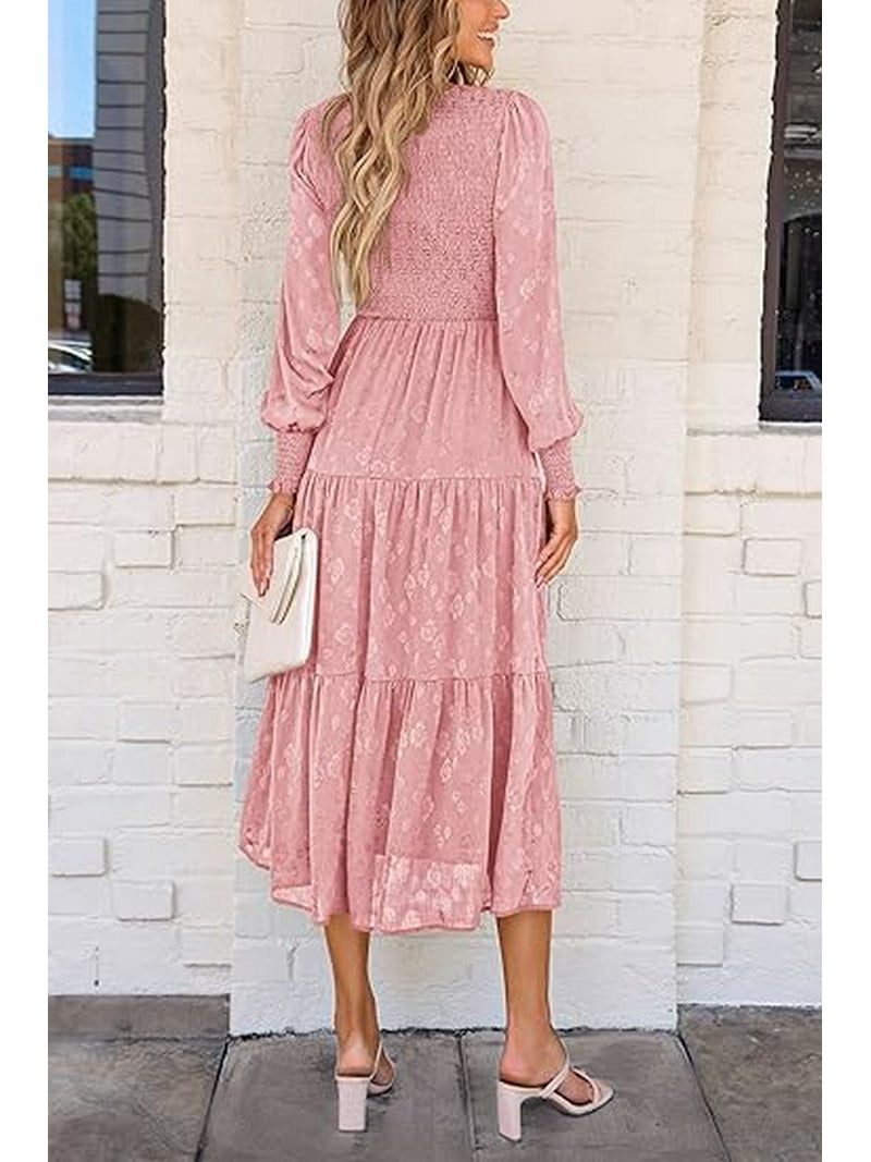 flowy sleeve dress Simple Casual A-Line Petal Long Sleeve Wedding Dress Flowy Unique V-Neck  Criss Cross Ruched Bridal Gown
