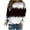 White, variant on WXLWZYWL Trendy Sweatshirts For Women 2023 Women Classic And Winter Floral Print Crewneck Long Sleeve Loose Sweatshirt Tops