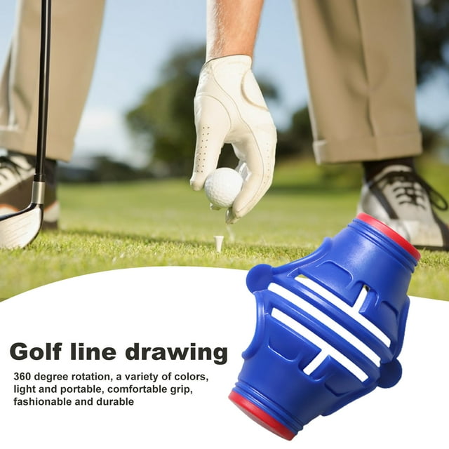 LJNYFDC Alignement de Balle de Golf Alignement de Balle de Golf Plastique Rotation à 360 Degrés Clip de Visée Dessin Professionnel Portable Trois Lignes