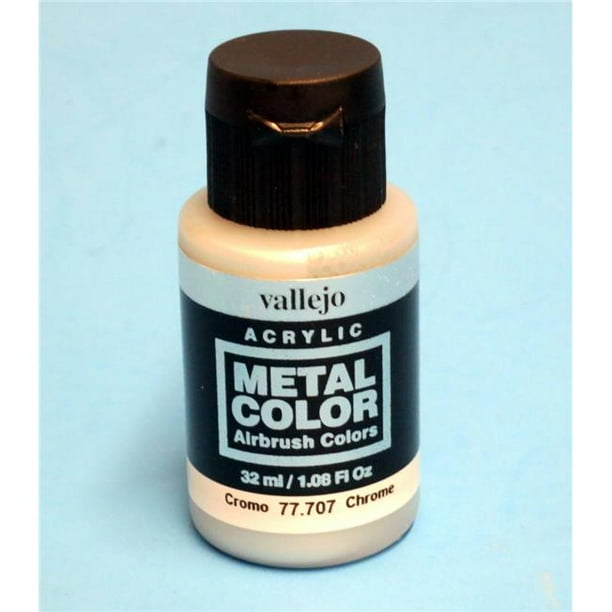 Acrylicos Vallejo VJP77707 32 ml Chrome Metal Color Paint