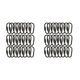 thumbnail image 1 of Bewildely Paquete de 24 mosquetones con cierre de anillo en D, ganchos para llavero, clips, soporte para regalos Type2 NO2, 1 of 6