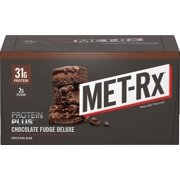 MET-Rx(R) Protein Plus Protein Bar, Chocolate Fudge, 85 g Bar (9 count), High Protein Bar with Vitamins to Support Energy Levels & Muscle Strength, Gluten Free