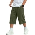 thumbnail image 2 of Wovilon Unisex Kids Knee Length Shorts with Elastic Waistband and Side Pockets, Relaxed Fit Solid Color Activewear for Summer Vacation and Daily Play, 2 of 9