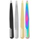 thumbnail image 1 of 4pcs Eyebrow Tweezers Professional Tweezers Comb Tweezers for Women Facial Hair, 1 of 4
