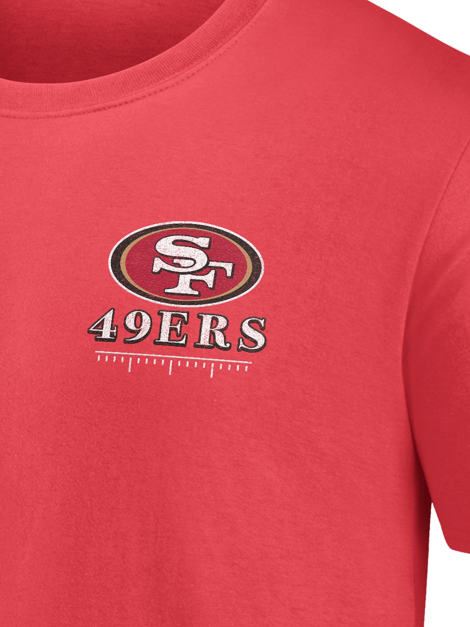 NFL San Francisco 49Ers Men's Cotton Faded Red Short Sleeve T-Shirt