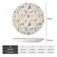 thumbnail image 2 of Kdxio Lavender Flowers Bone China Decorative Plate Ceramic Decorative Plate for Home Office Wall Stand Decorative Plates for Home Bedroom-8in, 2 of 6