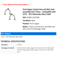 thumbnail image 2 of Front Upper Control Arm and Ball Joint Assembly Set 2 Piece - Compatible with 2010 - 2013 Mercedes-Benz S400 2011 2012, 2 of 2