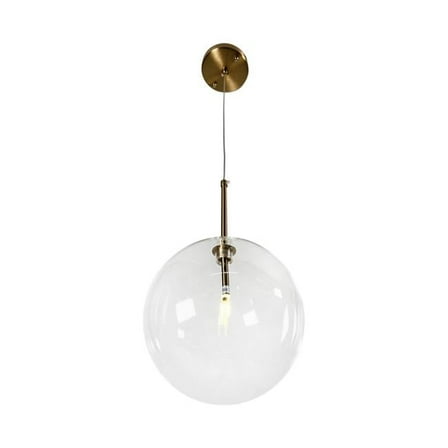 EQLight EQ21-P-MCBCM Yumil 1-Light Satin Brass 10' Globe Pendant