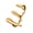 Gold-color, variant on Versatile Open Claws Rings Designs For Comfortable Wear And Easy Mixing With Other Jewelry