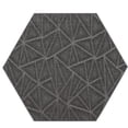 thumbnail image 2 of Furnish My Place Geometrical Pattern Indoor/Outdoor Refine Gray Rug, Abstract Area Rug, Doorway Mat, Contemporary Rug for Living Room, Entryway, Made in USA, 2' Hexagon - Set of 20, 2 of 5