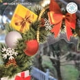 thumbnail image 6 of Window Flakes Christmas Window Cling Traditional Holiday Wreath with Ornaments, Bows and Ribbons, Reusable No Adhesive Home Décor Decoration, 6 of 7