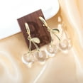 thumbnail image 3 of YANONELRY Cute Sweet Cherry Resin Women Earrings - Y2K Sweet Exquisite Playful Style Trendy Dainty Jewelry - for Women Valentine's Day Earrings Gift, 3 of 6