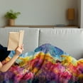 thumbnail image 3 of Colorful Soft Flannel Fleece Throw Blanket, Abstract Modern Art Expression Pattern Vector Illustration Design Artwork Print, Cozy Plush for Indoor and Outdoor Use, 60" x 80", Multicolor, by Ambesonne, 3 of 5