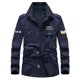 thumbnail image 1 of Chaqueta militar de manga larga para hombre, informal, a la moda, de manga larga Pompotops  oipoqjl50217, 1 of 6