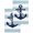 Blue, variant on Nautical Anchor Kitchen Dish Towels for Drying Dishes Set of 3, Turquoise Grey White Horizontal Stripe Waffle Weave Microfiber Hand Tea Bathroom Towels Quick Dry & Absorbent Towel 15.7x23.6