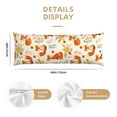 thumbnail image 2 of Naloa Flower Fox Super Soft 20x60 Body Pillow Case,Long Side Hidden Zipper（PILLOWS ARE NOT INCLUDED）, 2 of 6