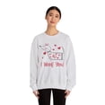 thumbnail image 3 of I Woof You Dog Lover Sweatshirt, Valentine's Day Sweatshirt, 3 of 4