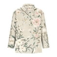 thumbnail image 4 of Uootdi Boho Long Sleeve Shirts for Women V Neck Button Down T Shirts Casual Loose Fit Floral Print Basic Tops Tees Blouses Gift, 4 of 6
