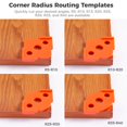 thumbnail image 4 of Corner Routing Templates, 4Pcs Radius Quick Jigs, CNC Processing Hard ABS Rounded Corners Router Bit Templates for Woodworking Routing, R5 R10 R15 R20 R25 R30 R35 R40, 4 of 8