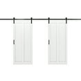 thumbnail image 4 of 36'' x 84'' Manufactured Wood Prefinished Double Sliding Barn Door with Installation Hardware Kit, 4 of 8