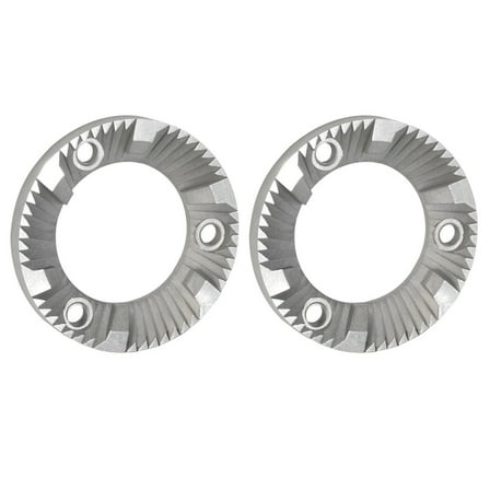 Pack of 2 Stainless Steel Coffee Grinder Burr Plate Efficient Grinding Tray 40MM Diameter for Most Coffee Machines