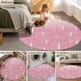 thumbnail image 5 of Round Rug 4Ft Washable Non-Slip, Red Ombre Circle Area Rugs for Living Room Bedroom, Farmhouse Stripes Modern Abstract Art Indoor Floor Mats Carpet Runner for Home Decor Aesthetic, 5 of 8