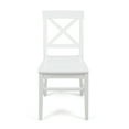 thumbnail image 5 of GDF Studio Truda Indoor Farmhouse Acacia Wood Dining Chairs, White Finish, 5 of 7