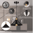 thumbnail image 3 of Lamparas de Techo Industriales Lumisens E26 Paquete de 3 Piezas, 3 of 5