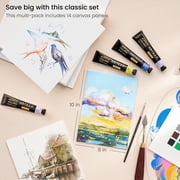 Arteza 8 x 10 Canvas Panel, Set of 14, White Cotton