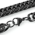 thumbnail image 6 of QQTDFG Stainless Steel Black Cuban Curb Link Chain Necklace Men's 7"-40" Punk Jewelry-20mm-16inch or 40cm, 6 of 9