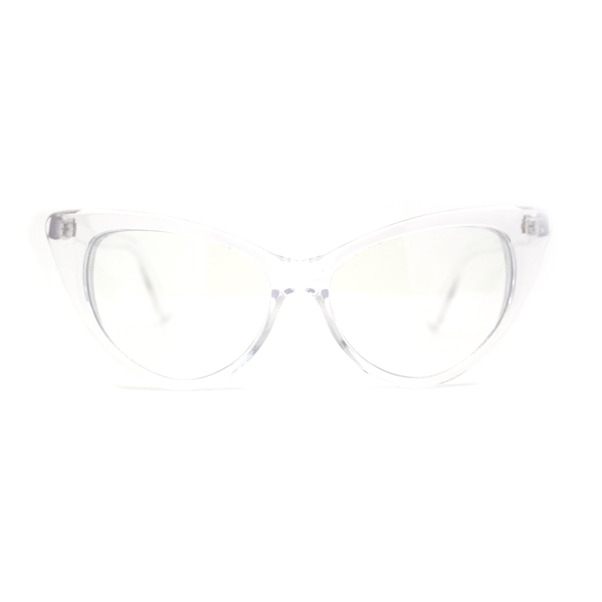 Classic Gothic True Cat Eye Frame Blue Light Filtering Computer Glasses Clear