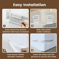 thumbnail image 4 of Bed Sheet Holders for Corners, Sheet Holders Keep Sheets Firm & Tight - Lock Fitted Bed Sheet Holder 4PCS, Sheet Straps for All Sheet Mattress Sizes Easy Installation, 4 of 6